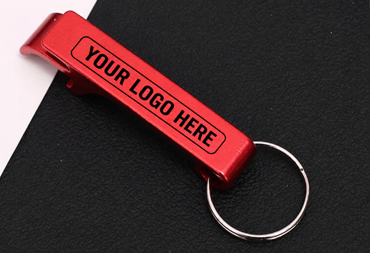 Personalized Bottle Opener Keychain – Custom Laser Engraved Aluminum Keychain | Add Your Logo, Name or Design