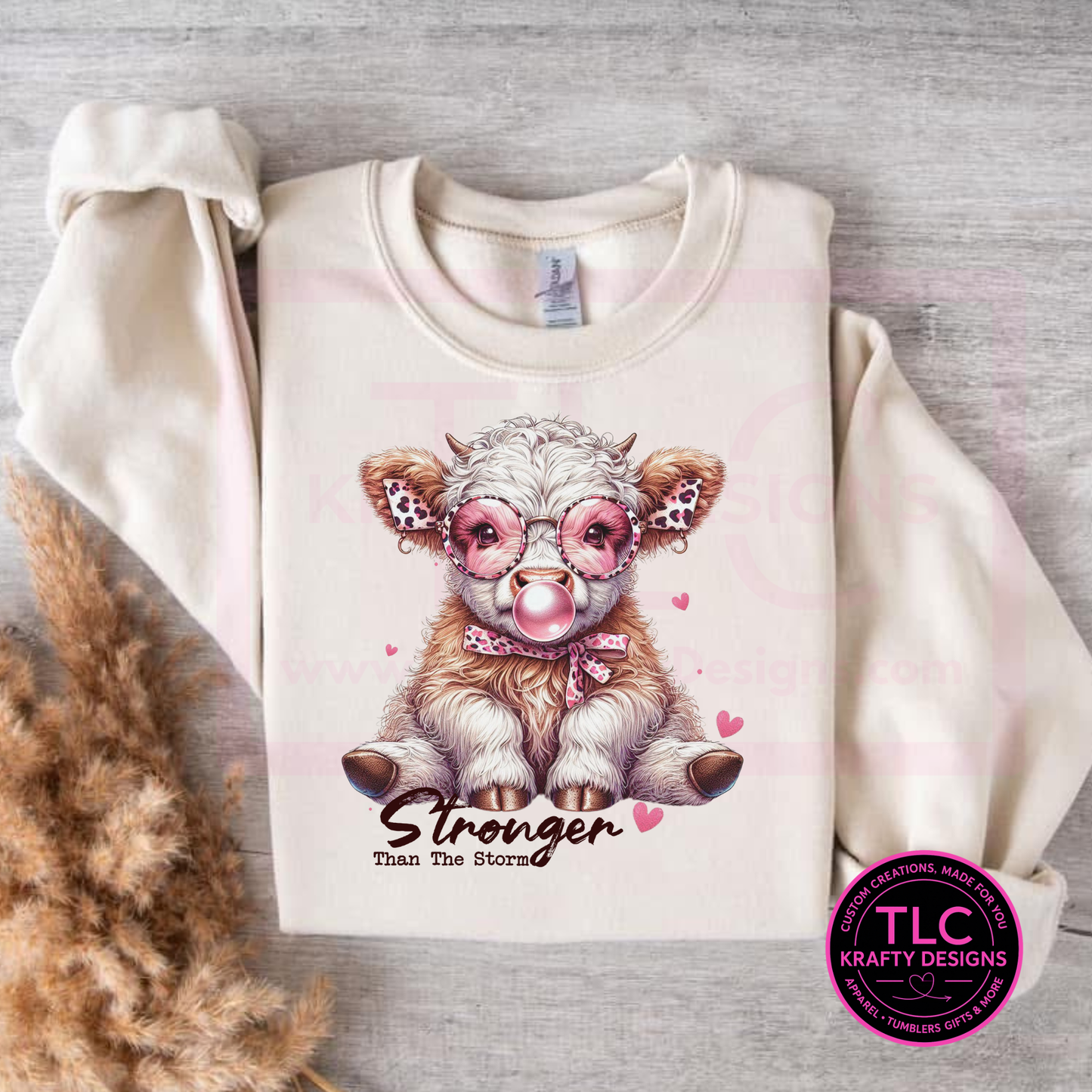 Stronger Than the Storm Cow Graphic – T-Shirt or Sweatshirt