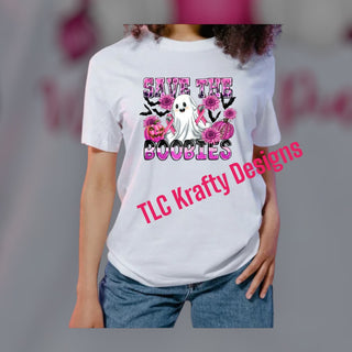 Save the Boobies Breast Halloween Cancer Tee