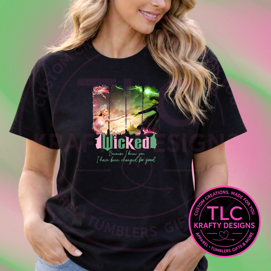 Wicked Changed for Good Shirt or Sweatshirt – Musical Theater Inspired Broadway Panel Design
