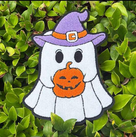 Preorder – Witch Hat Ghost Chenille Patch (10.5”)