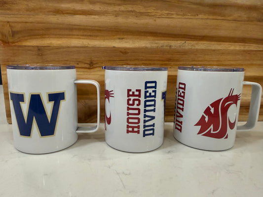 House divided l 12oz travel mug