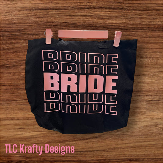 Colorful Bride, Bride, Bride, Bride Logo Tote