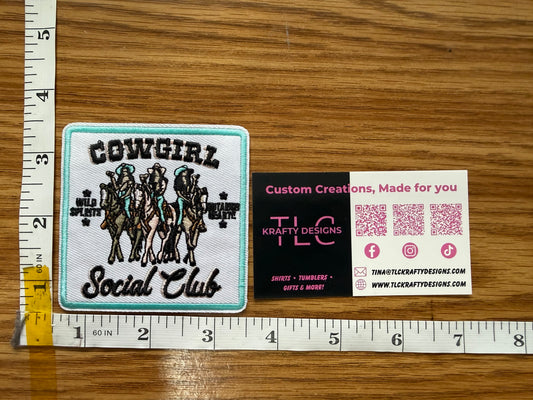 Cowgirl Social Club Patch – Patch Only or Western Trucker Hat