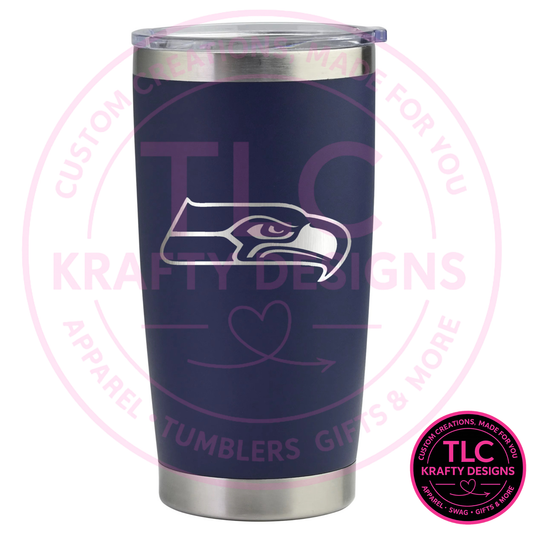 PREORDER Seattle Football Design - 20oz Engraved Tumbler Collection