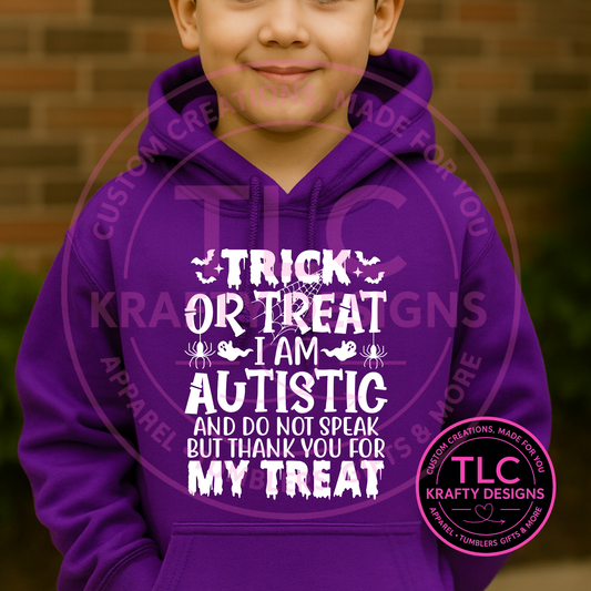 Trick or Treat – Autism Awareness Halloween Hoodie