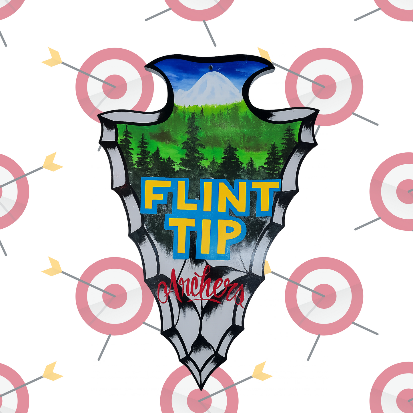 Flint Tip Archers Yard Flag – Outdoor Archery Decor