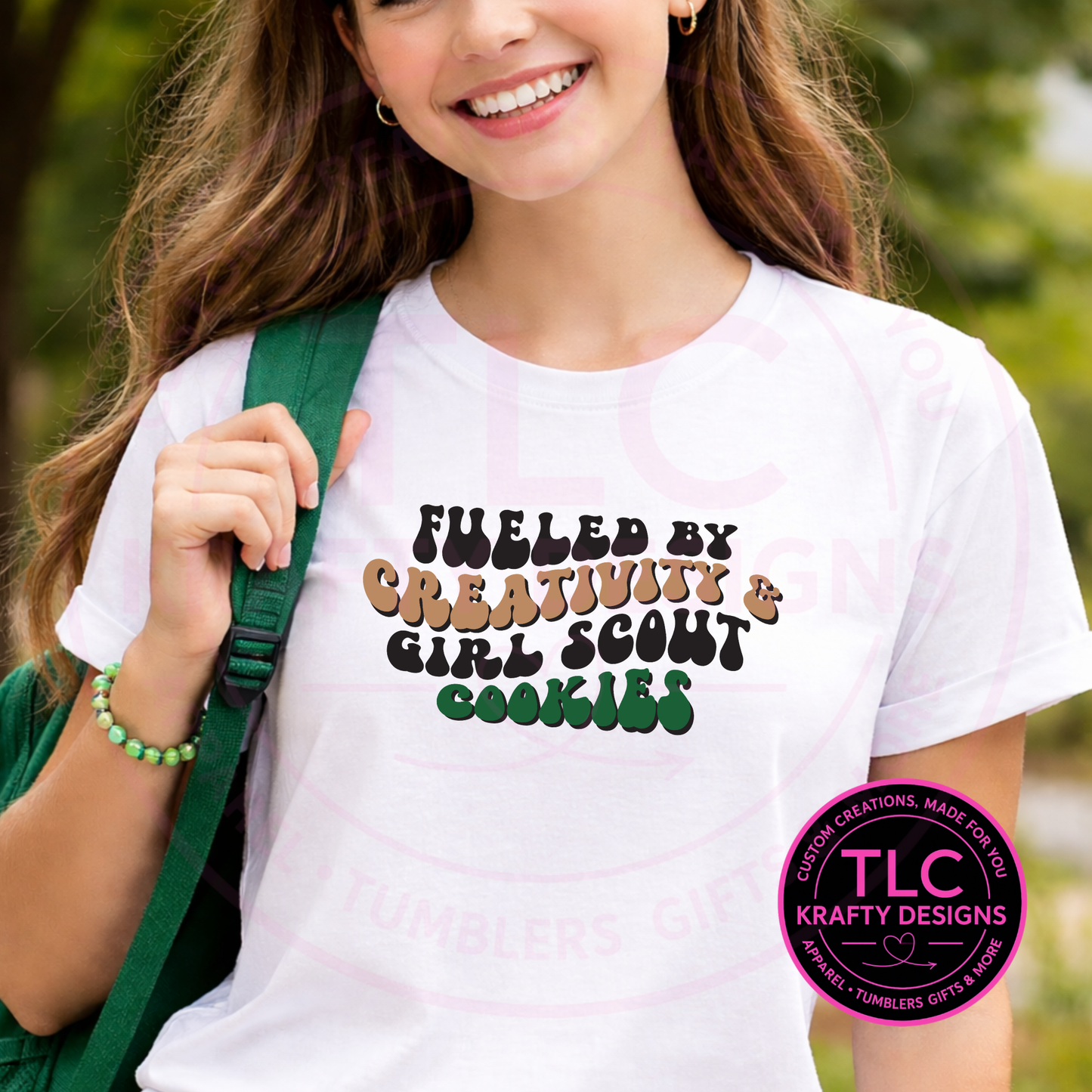 Fueled by Creativity & Girl Scout Cookies – T-Shirt or Sweatshirt | Cookie Season Apparel
