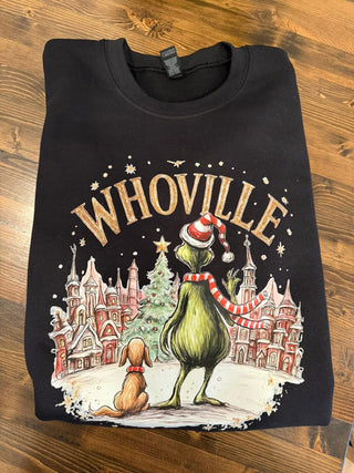 Whimsical Christmas Town Christmas – Cute Holiday Green Man Design | Festive Winter T-Shirt, Long Sleeve, Crewneck & Hoodie CK