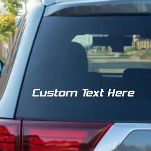 Custom UVT Car Window Logo Decal – Business, Team & Personalized Window Decal