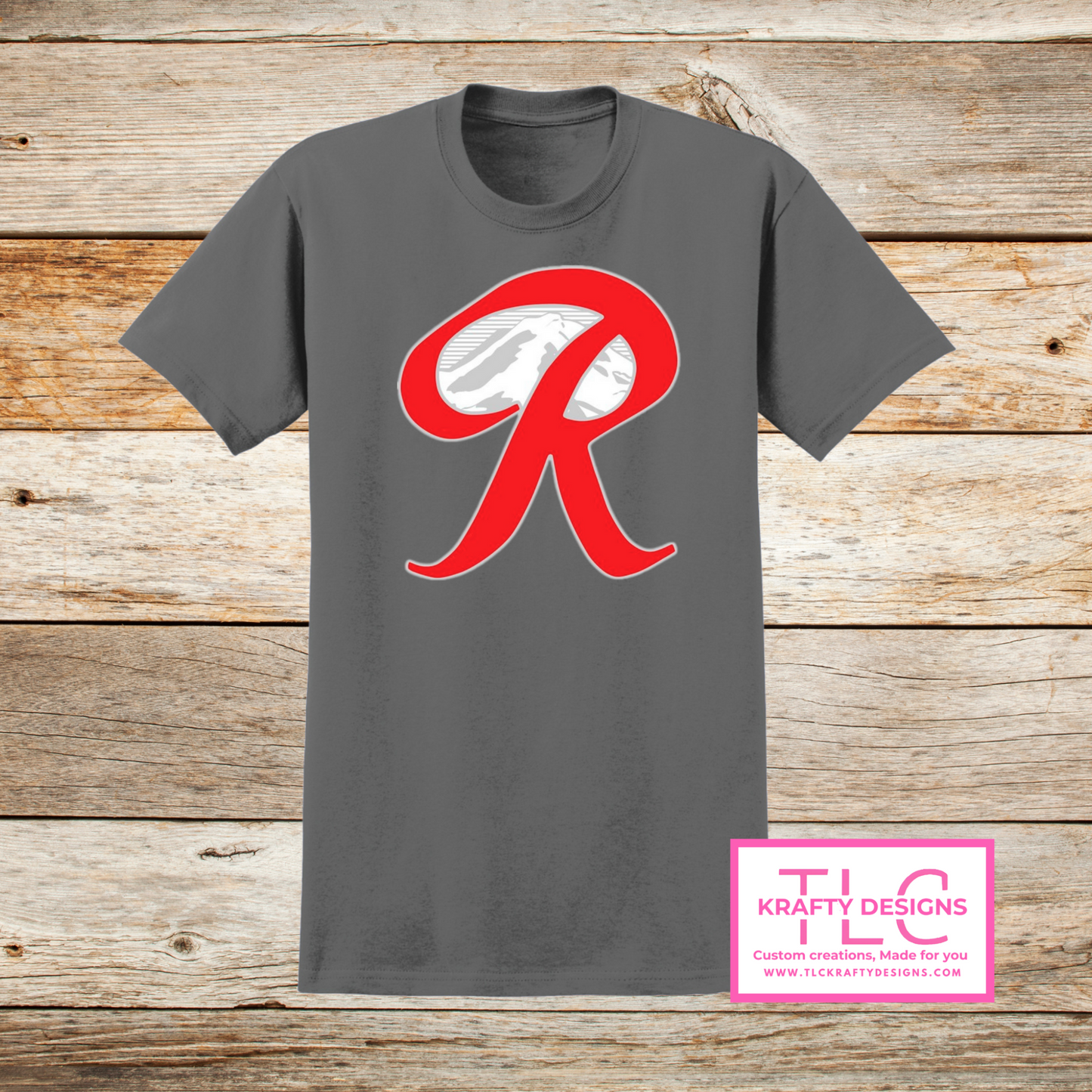 Bold “R” Mt. Rainier Shirt – Retro Northwest-Inspired Tee | Washington Pride Graphic T-Shirt