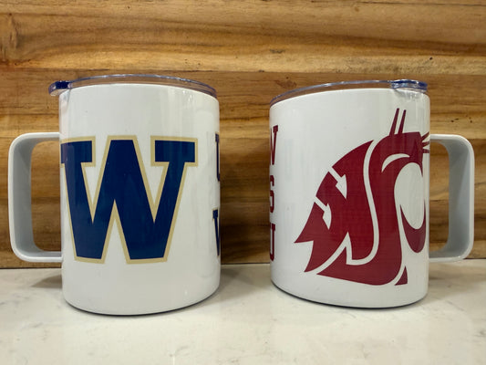 College 12oz travel mug