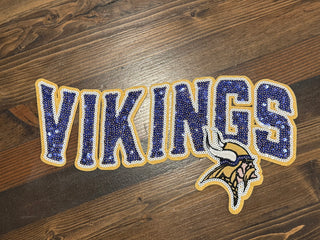 Vikings Sequin Letter Sweatshirt – Purple & Gold