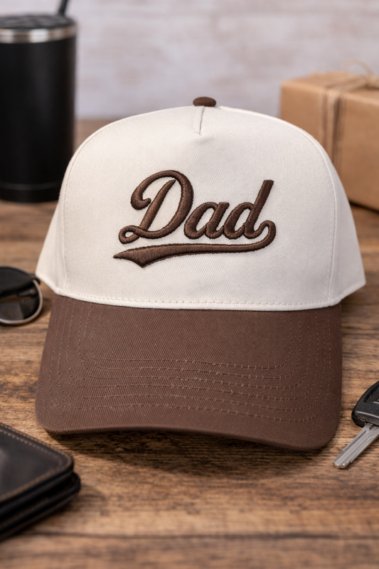 Dad Script Embroidered Hat
