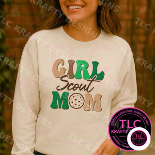 GS Mom design on natural crewneck