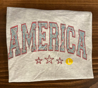 America Spangle Design – Patriotic Summer Apparel