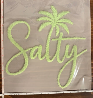 Salty Green Fuzzy Chenille Patch Design – Summer Vibes Patch Apparel