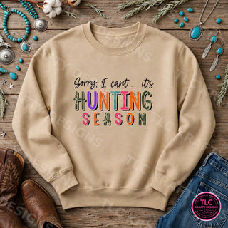 HUNT1 Gildan Crewneck Sand mockup