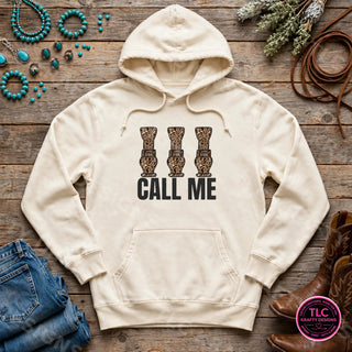 HUNT10 Comfort Colors Hoodie Natural mockup