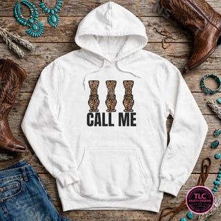 HUNT10 Gildan Hoodie White mockup