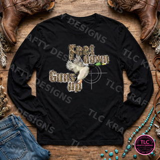 HUNT11 Comfort Colors Long Sleeve Black mockup
