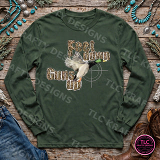 HUNT11 Comfort Colors Long Sleeve Forest mockup