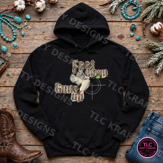 HUNT11 Gildan Hoodie Black mockup