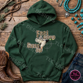 HUNT11 Gildan Hoodie Forest Green mockup