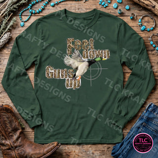 HUNT11 Gildan Long Sleeve Forest Green mockup