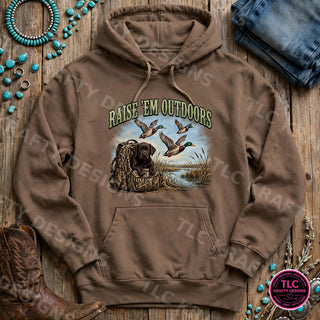 HUNT13 Comfort Colors Hoodie Espresso mockup