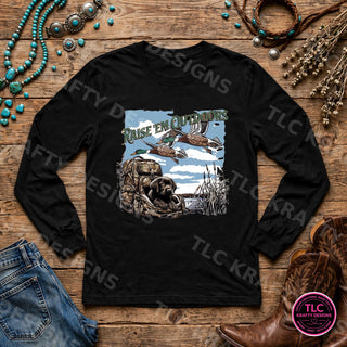 HUNT13 Comfort Colors Long Sleeve Black mockup