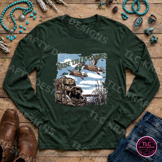 HUNT13 Comfort Colors Long Sleeve Forest mockup