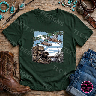 HUNT13 Comfort Colors Tee Forest mockup