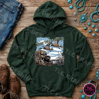 HUNT13 Gildan Hoodie Forest Green mockup