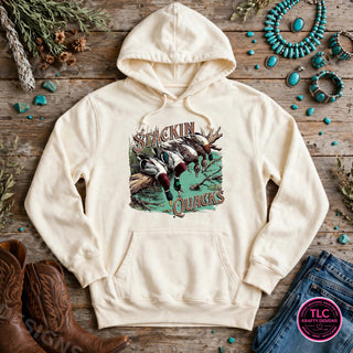HUNT14 Comfort Colors Hoodie Ivory mockup
