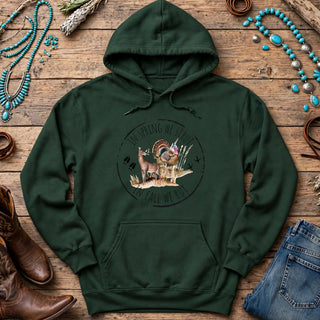 HUNT15 Gildan Hoodie Forest Green mockup