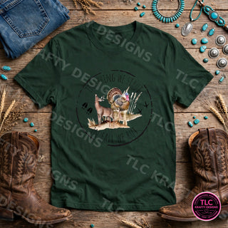 HUNT15 Gildan Tee Forest Green mockup