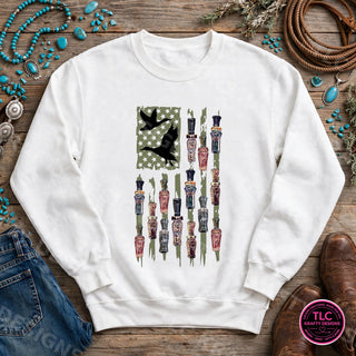 HUNT16 Gildan Crewneck White mockup