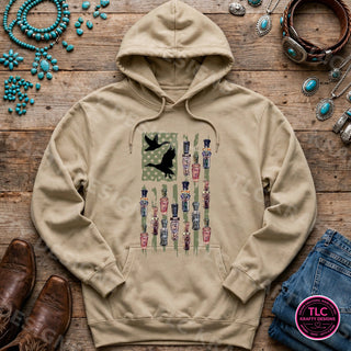 HUNT16 Gildan Hoodie Sand mockup