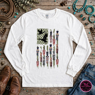 HUNT16 Gildan Long Sleeve White mockup