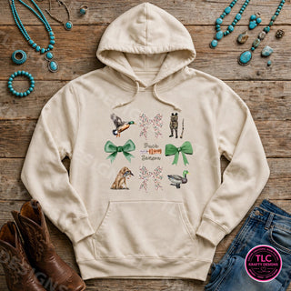 HUNT17 Comfort Colors Hoodie Natural mockup