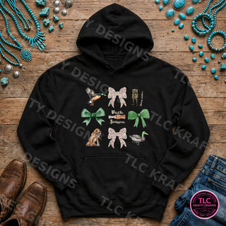 HUNT17 Gildan Hoodie Black mockup