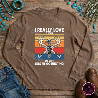 HUNT18 Comfort Colors Long Sleeve Espresso mockup