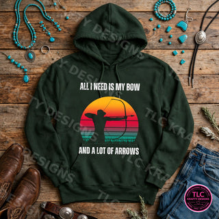 HUNT19 Comfort Colors Hoodie Forest mockup