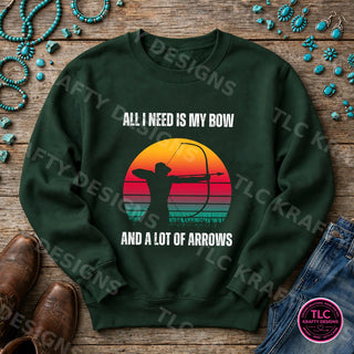 HUNT19 Gildan Crewneck Forest Green mockup