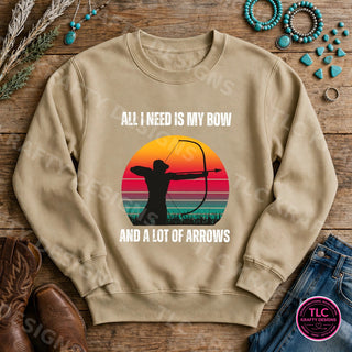HUNT19 Gildan Crewneck Sand mockup
