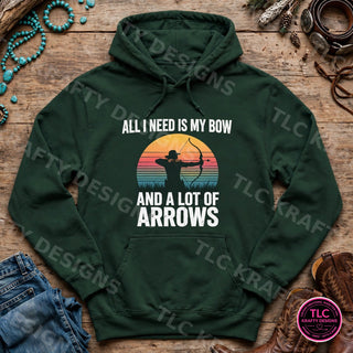 HUNT19 Gildan Hoodie Forest Green mockup
