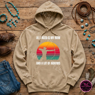 HUNT19 Gildan Hoodie Sand mockup