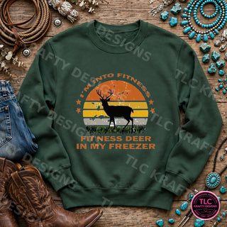 HUNT2 Gildan Crewneck Forest Green mockup