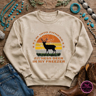 HUNT2 Gildan Crewneck Sand mockup
